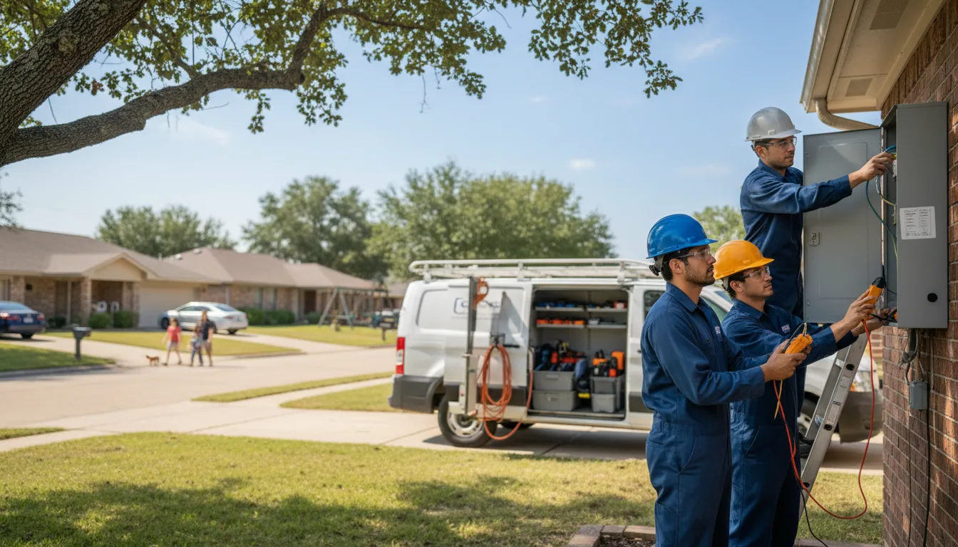 Certified electrician providing emergency electrical services in Stem, NC